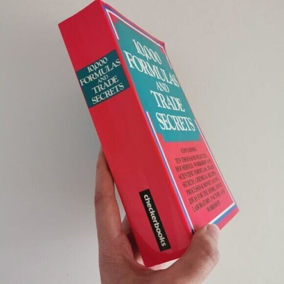 1981 Checkerbooks 10,000 Formulas and Trade Secrets Book, Vintage Chemicals - Picture 2 of 10